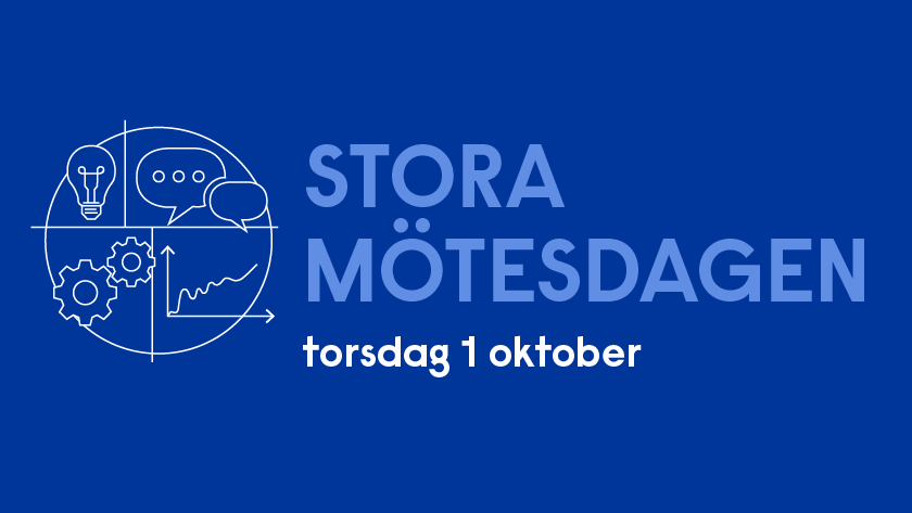 illustration med rubrik och datum Stora M&ouml;tesdagen 1 okt