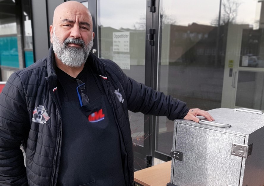 Samir Haddad p&aring; restaurang Wedspisen