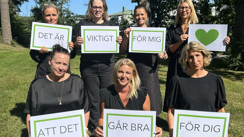 Gruppbild på elevhälsoteamet